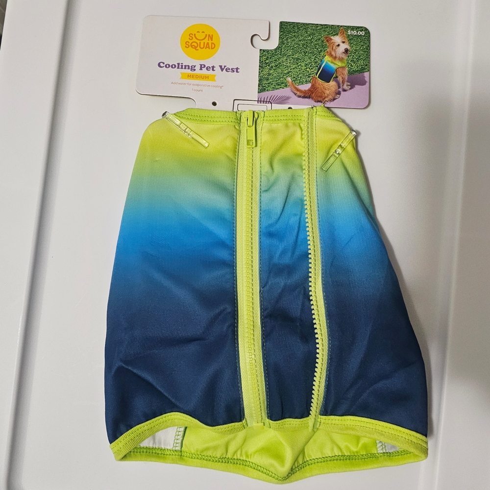 Cooling Pet Vest - Yellow and Blue